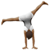 🤸🏾 person cartwheeling: medium-dark skin tone display on Apple